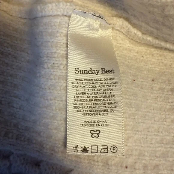 Aritzia Sunday Best Cooper Cable Knit Cardigan - Ivory - Picture 14 of 15